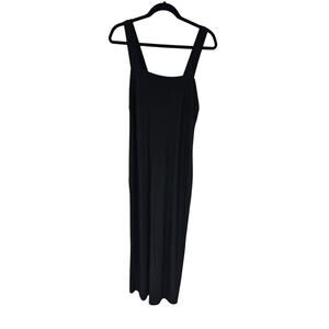 Kookla Women's Sleeveless Black Polyester Square Neck Long Dress Size XL